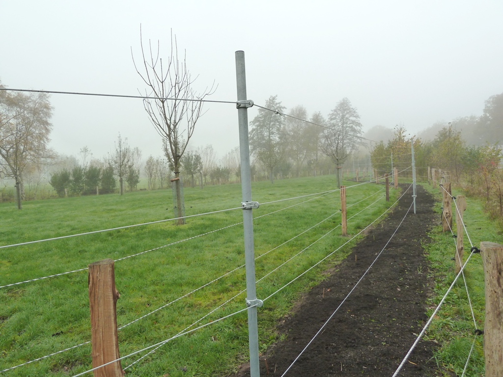 Fruithaag aanleggen; Leikabel